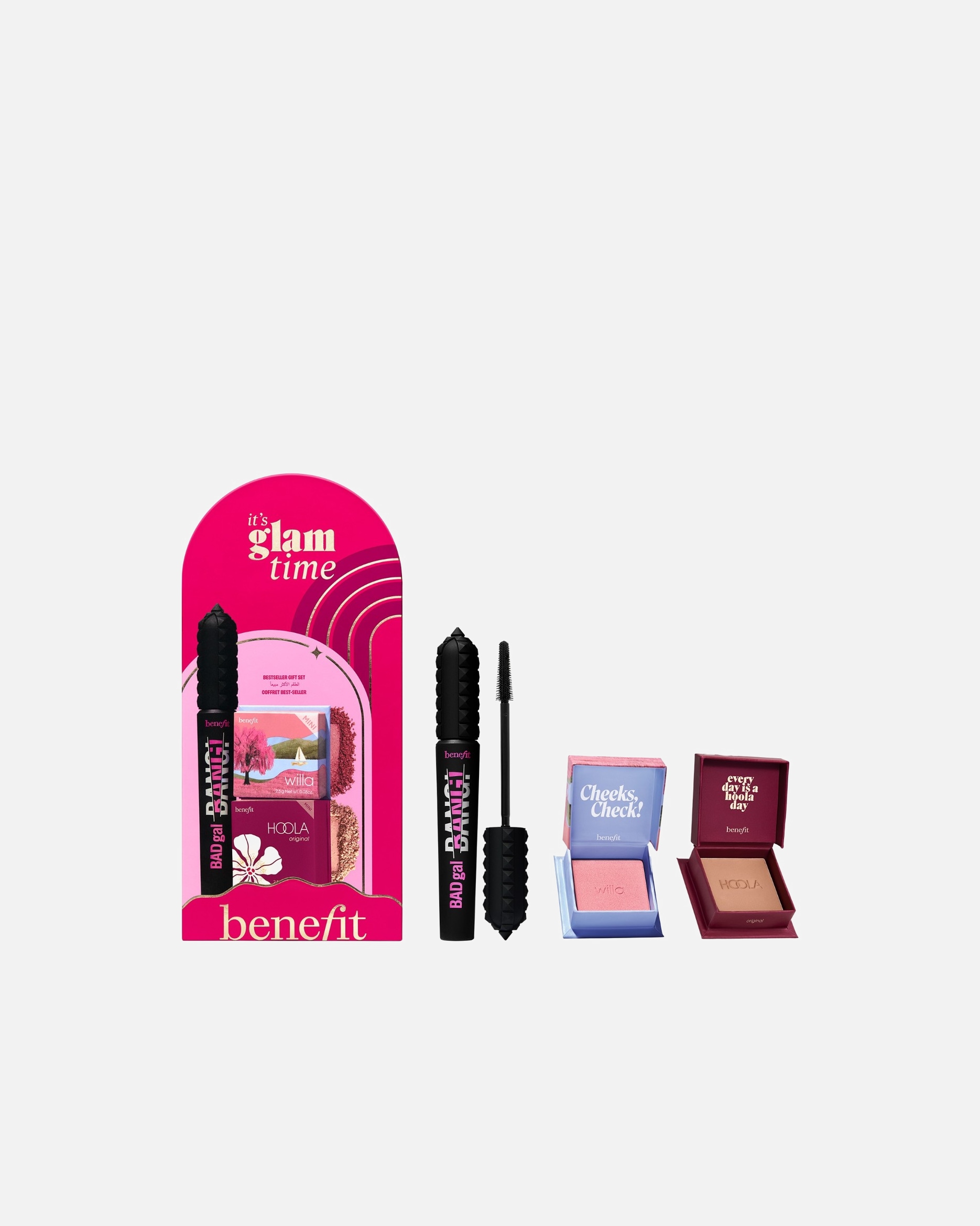 Arcszínező sminkkészlet - Benefit Cosmetics It’s Glam Time – Szépségápolási ajándékcsomag 1 darab