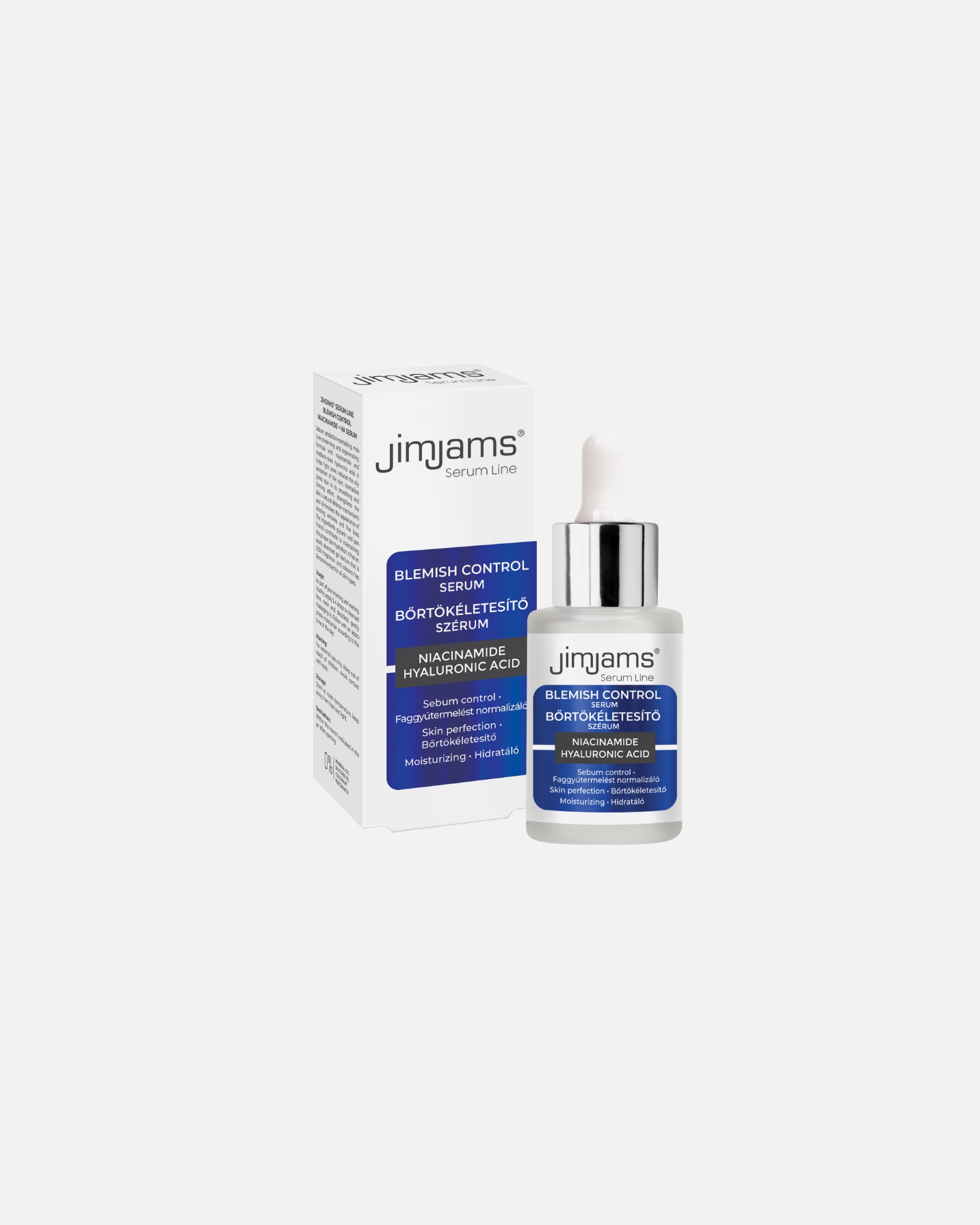 Hidratáló szérum - JimJams Default Brand Line Serum Line Bőrtökéletesítő Niacinamid+HA szérum 30 ml