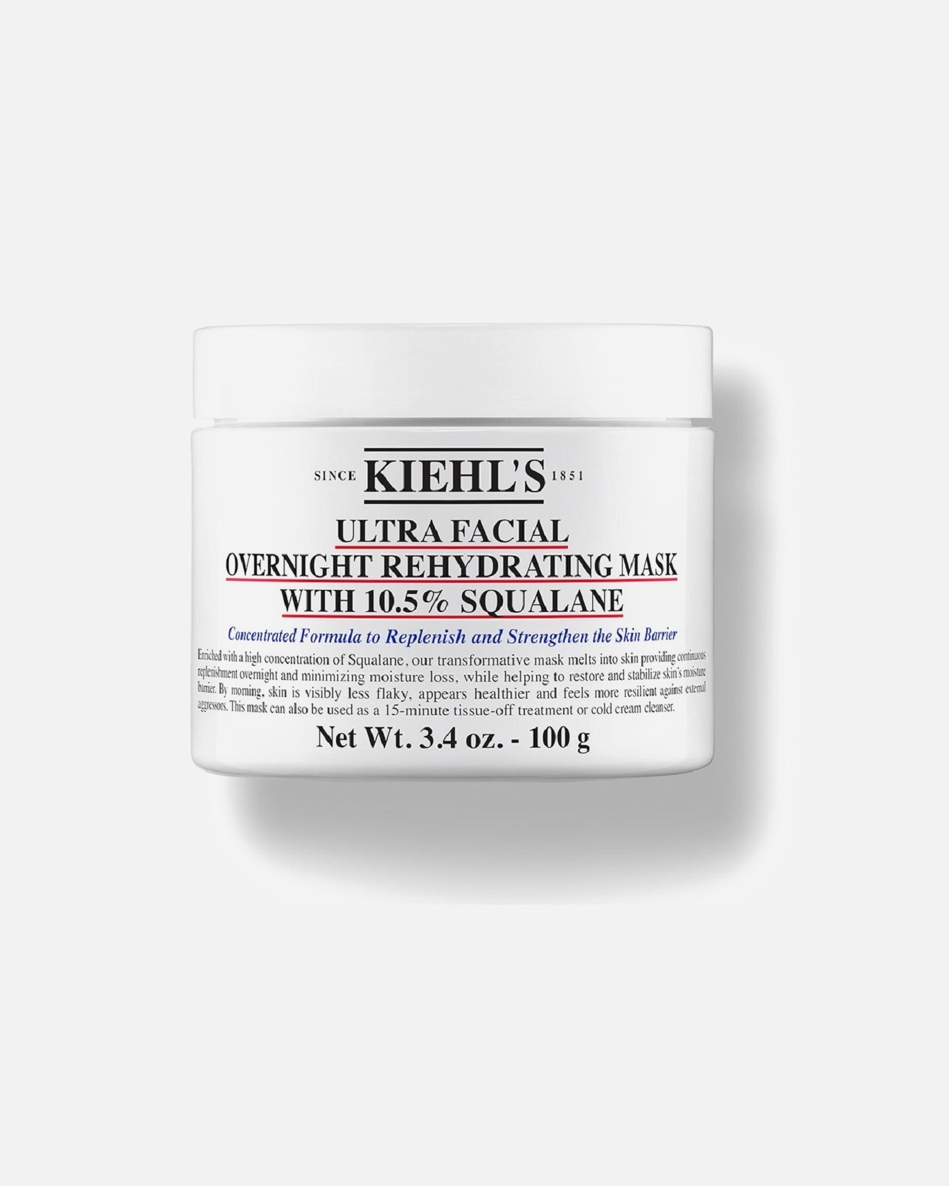 Hidratáló maszk - Kiehl’s Ultra Facial Overnight Hydrating Masque 100 g