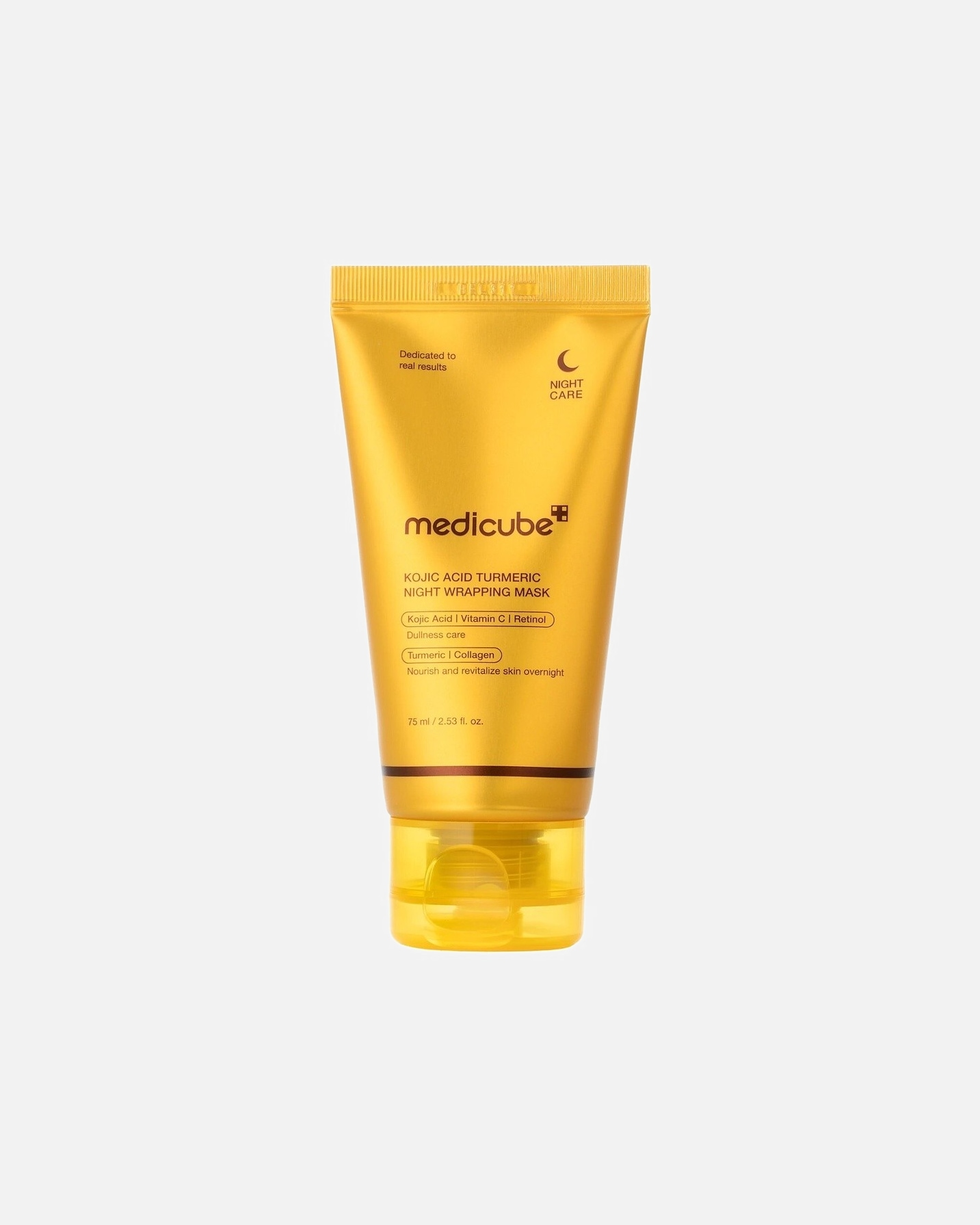 Fényesítő maszk - Medicube Kojic Acid Turmeric Night Wrapping Mask 75 ml