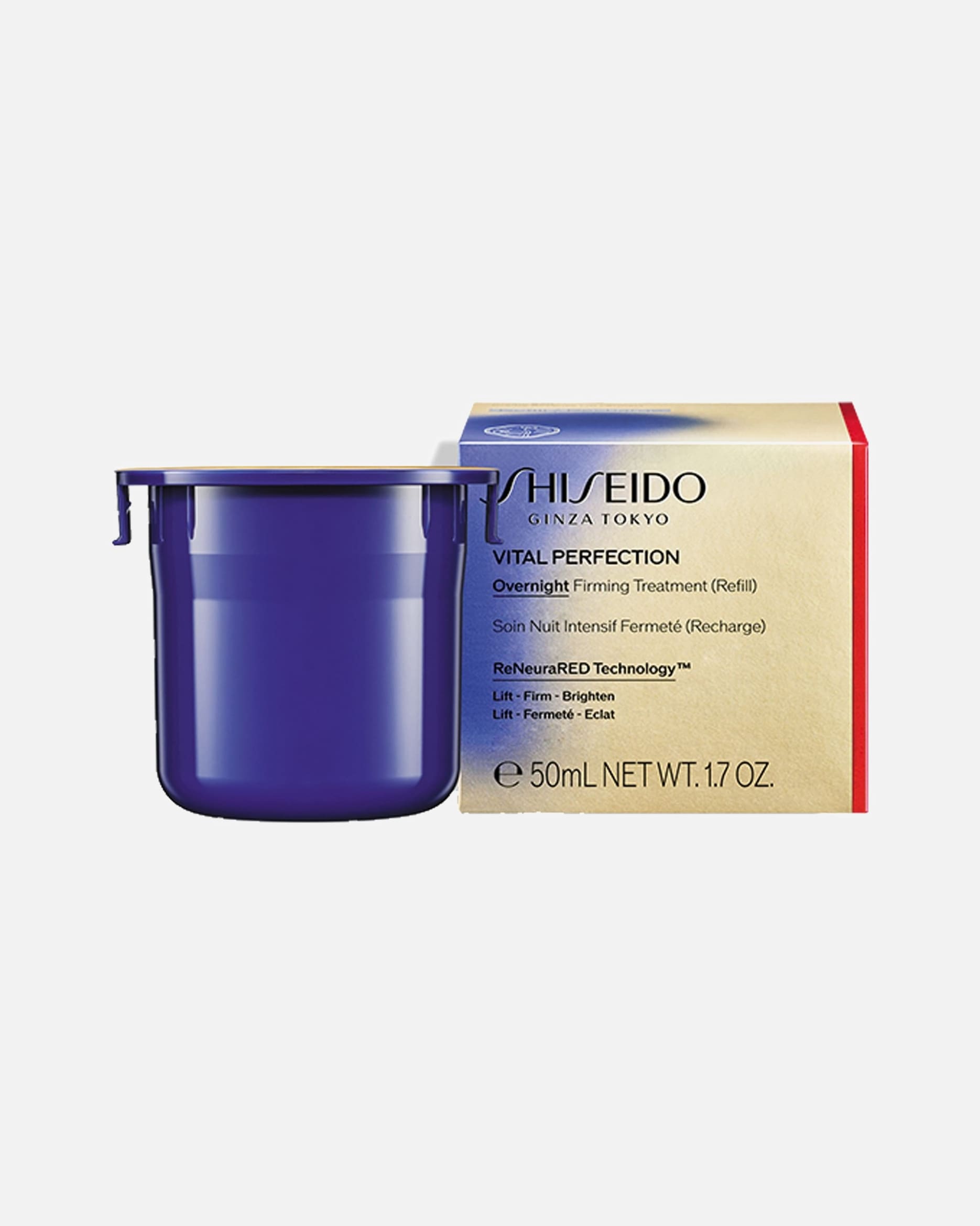 Öregedésgátló ápolás - Nő Shiseido VITAL PERFECTION Overnight Firming Treatment 50 ml Utántöltő