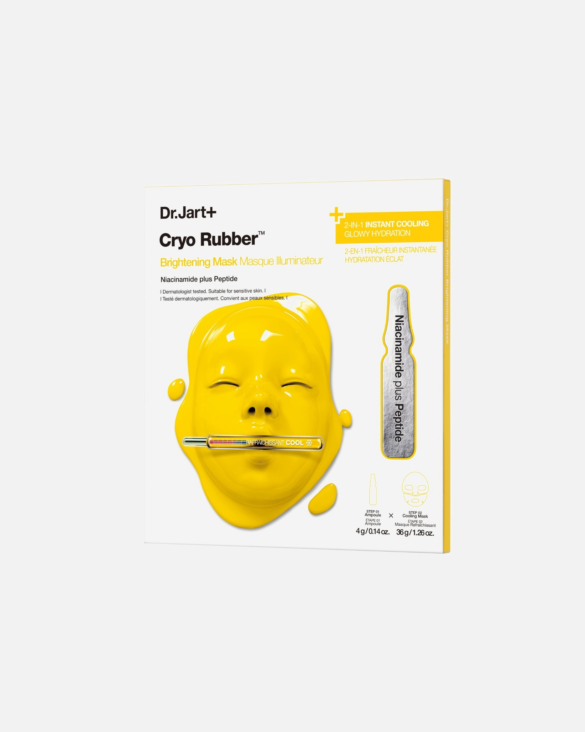 Fátyol maszk - Dr. Jart+ Cryo Rubber Brightening Mask 44 g