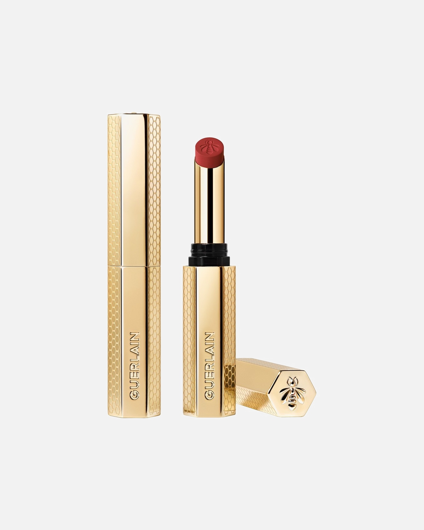 Rúzs - Guerlain KissKiss Honey-Infused Intense Rúzs 599 RED ASTER