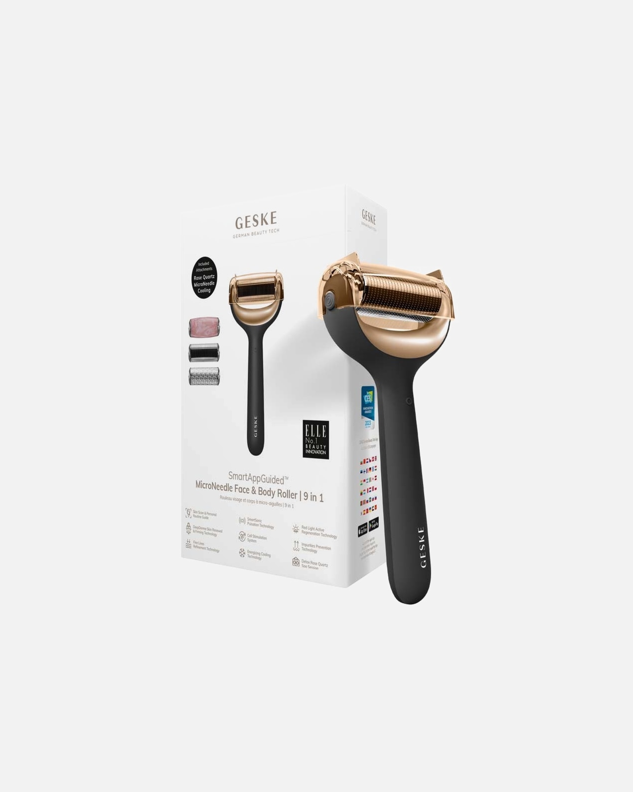 Tisztító eszköz - Geske 9 az 1-ben Okos Mikrotűs Henger Fekete