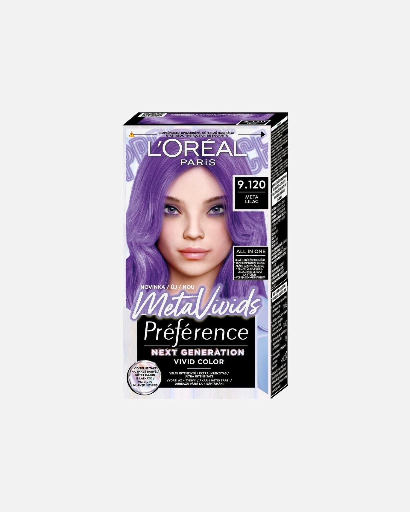 Hajfesték - L’Oréal Paris L'Oréal Paris Preférence Meta Vivids 9.120 META LILAC