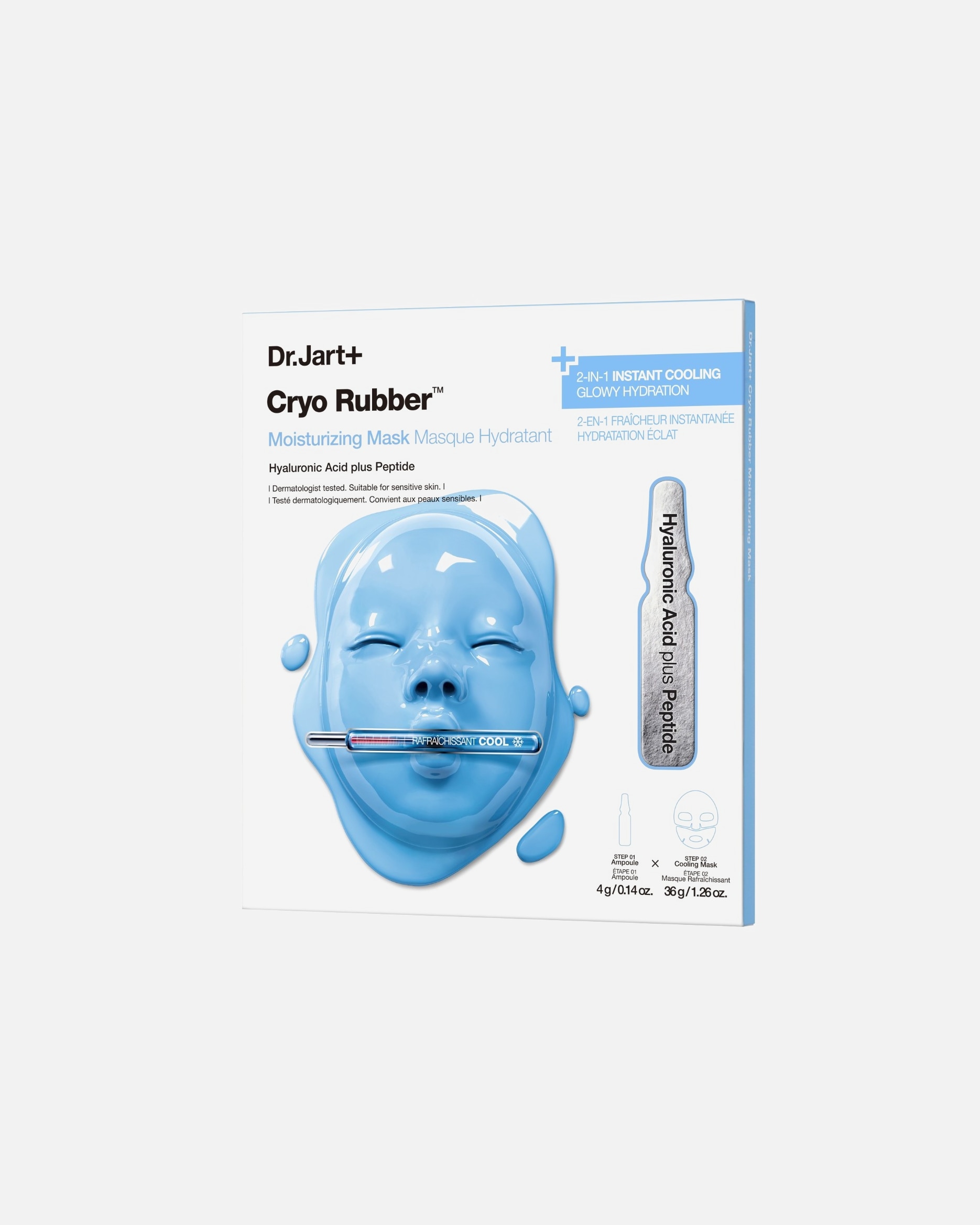 Fátyol maszk - Dr. Jart+ Cryo Rubber Moisturizing Cryo Rubber Mask 44 g