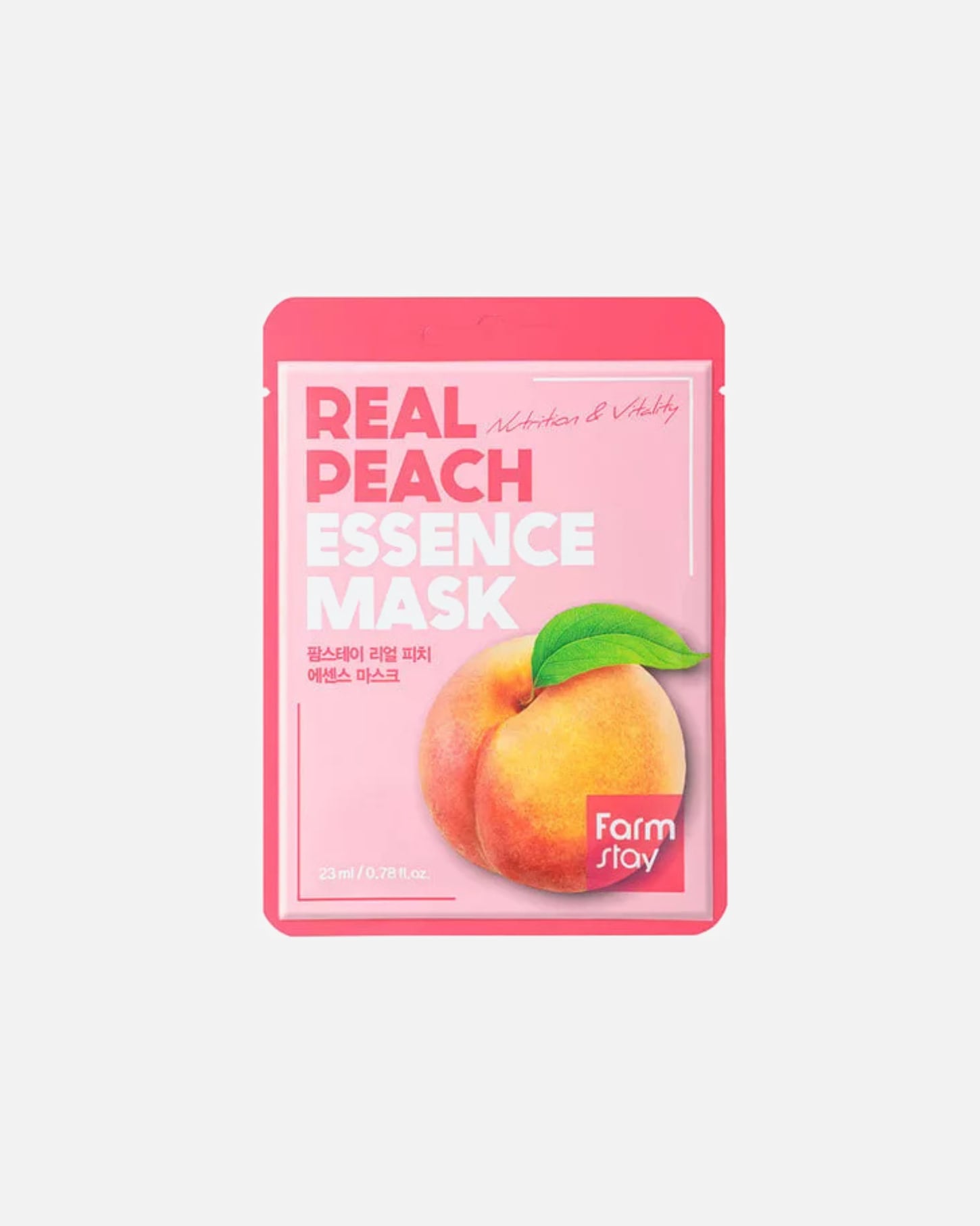 Fátyol maszk - Farmstay FARMSTAY Real Peach Essence Mask