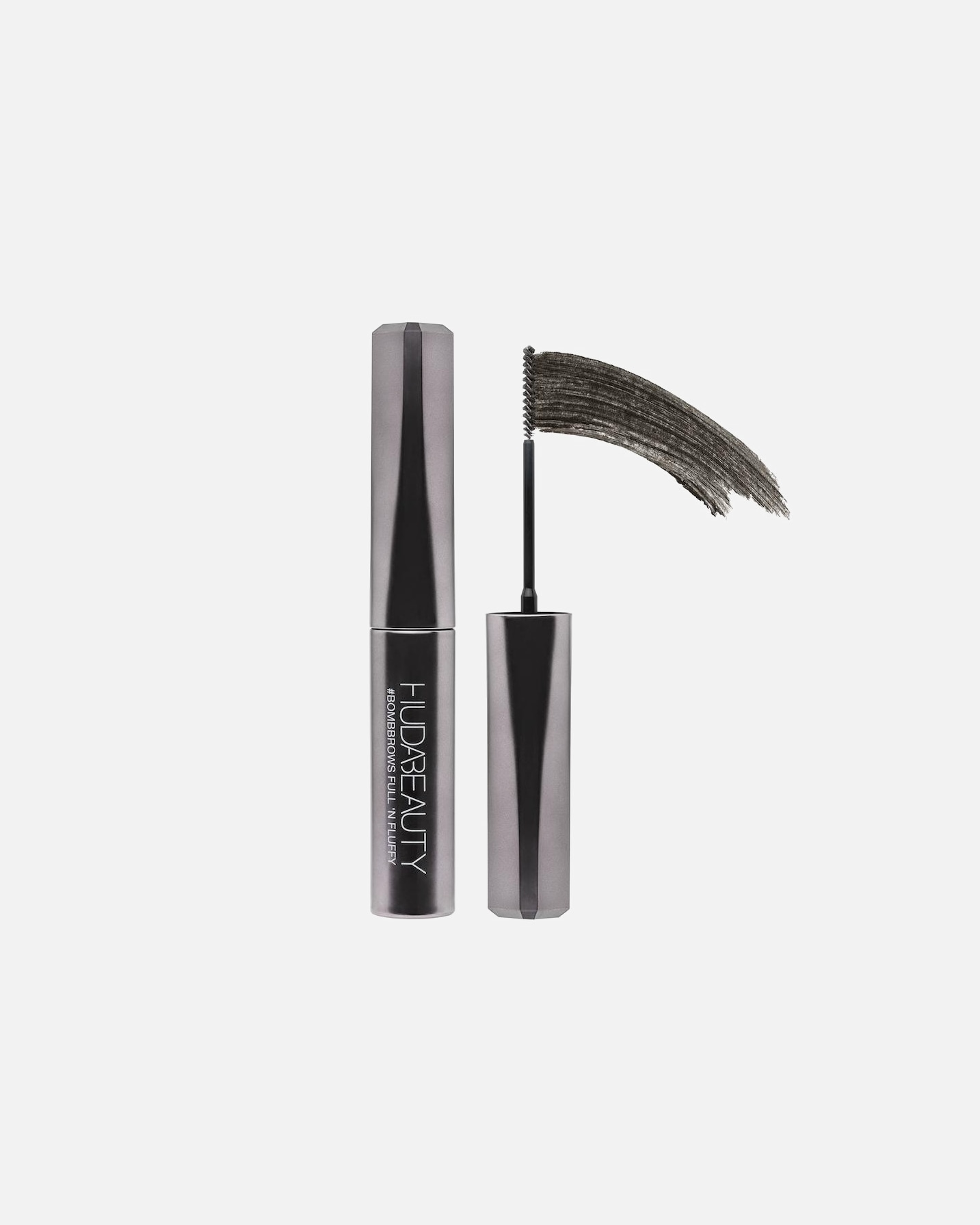 Szemöldökzselé - HUDA BEAUTY #BOMBBROWS Full ‘n Fluffy Fiber Gel Soft Black