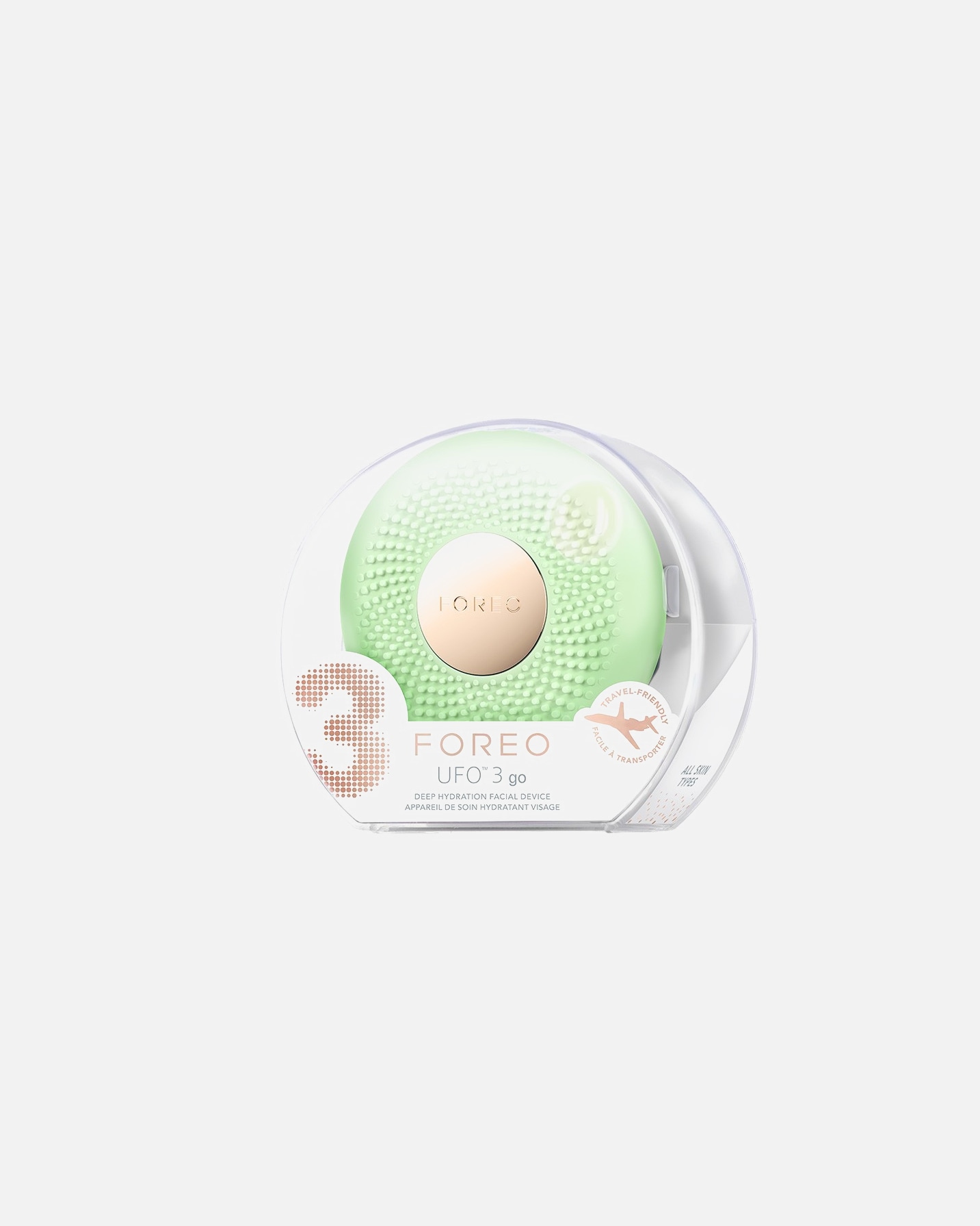 Elektromos arcmasszírozó készülék - FOREO UFO™ 3 Go Pistachio