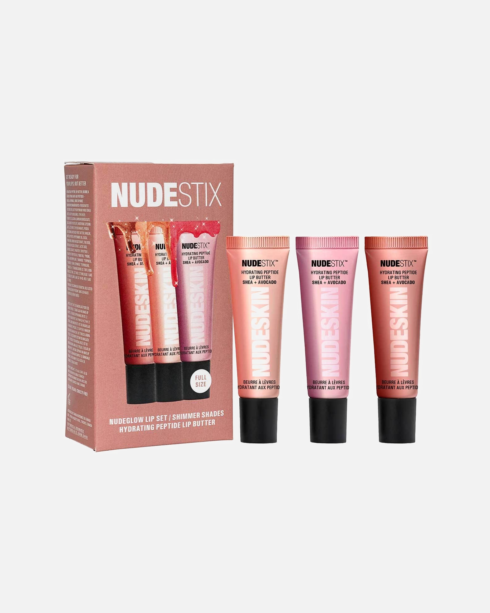 - NUDEGLOW LIP SET