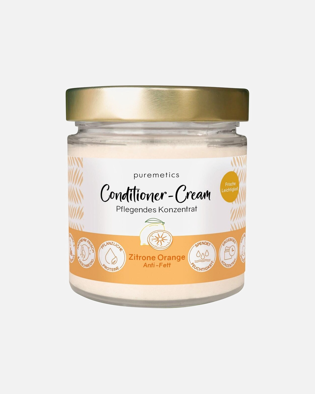 Kondiciónáló - puremetics Zsírosodásgátló kondicionáló krém 'Lemon Orange' 150 g