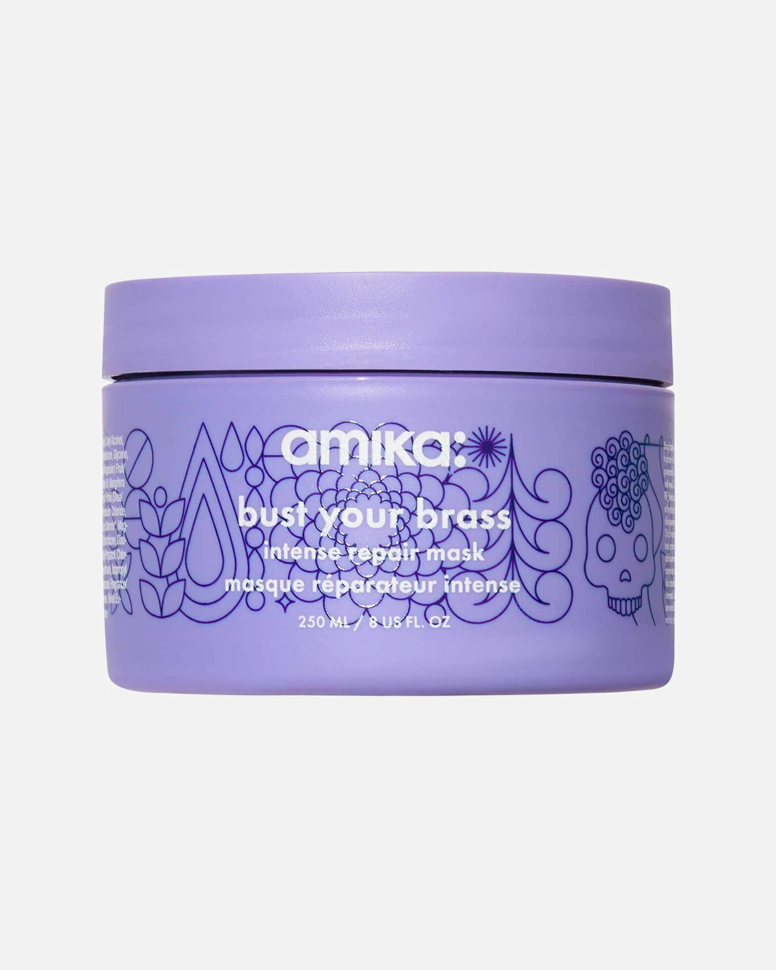 Hajpakolás - Amika bust your brass cool blonde intense repair mask bust your brass cool blonde intense repair mask