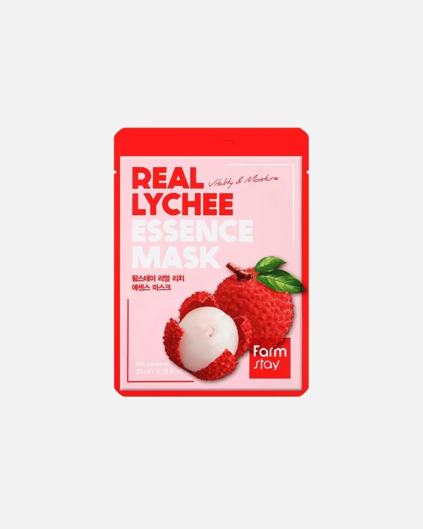 Fátyol maszk - Farmstay FARMSTAY Real Lychee Essence Mask
