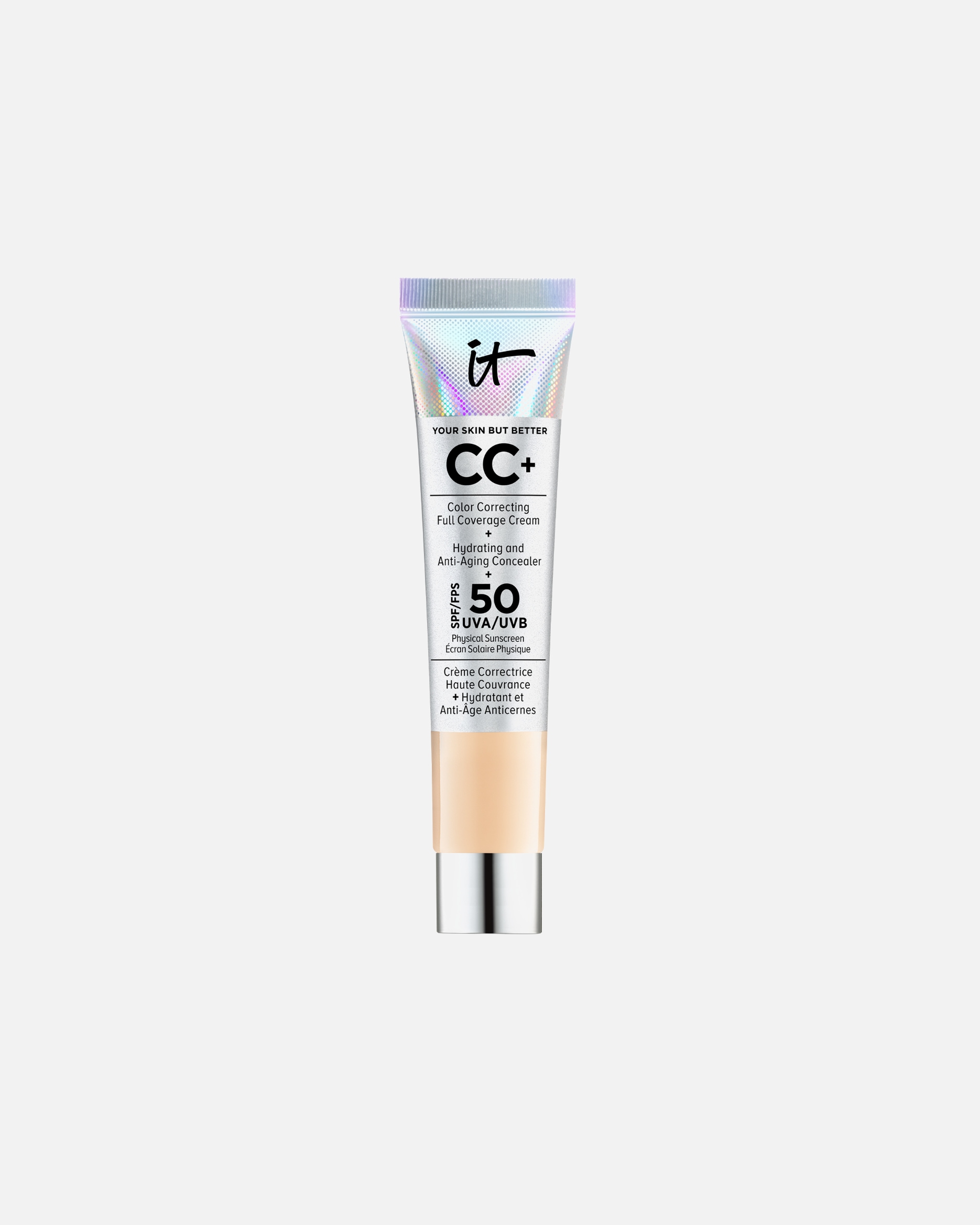 CC krém - IT Cosmetics Your Skin But Better CC+ Krém SPF 50+ Fényvédővel LIGHT - 12 ml - Travel Size