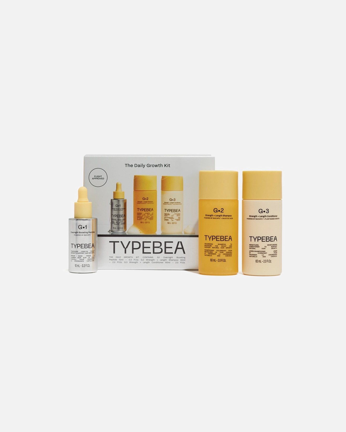 Hajápoló készlet - TYPEBEA G•Line The Daily Growth Kit, (G·1, G·2, G·3 Minis) 1 darab