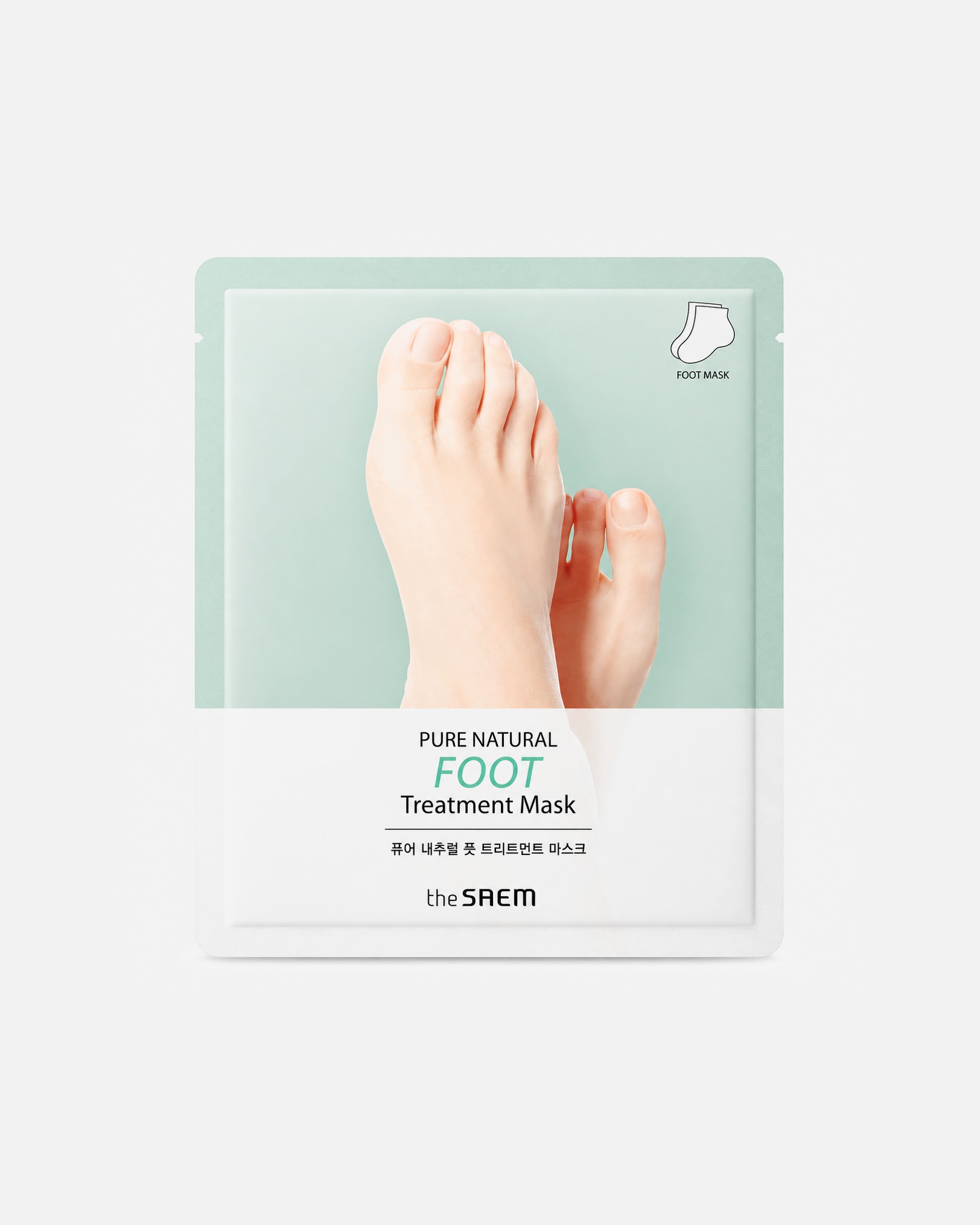 Fátyol maszk - THESAEM THE SAEM Pure Natural lábápoló maszk száraz és érdes bőrre 16 g