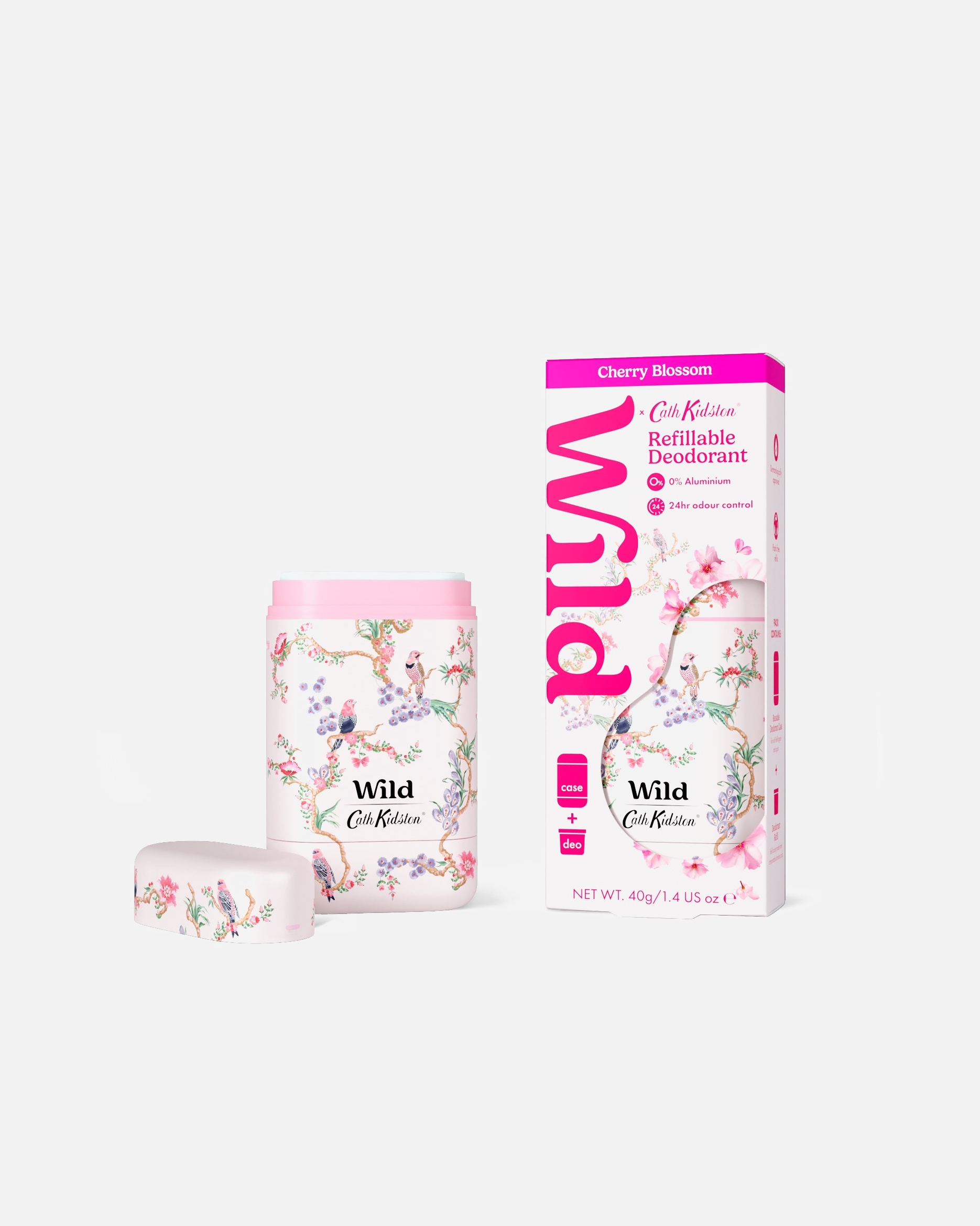 Dezodor - Nő Wild Deo tartó & stift utántöltő Cseresznyevirág illattal 110 g