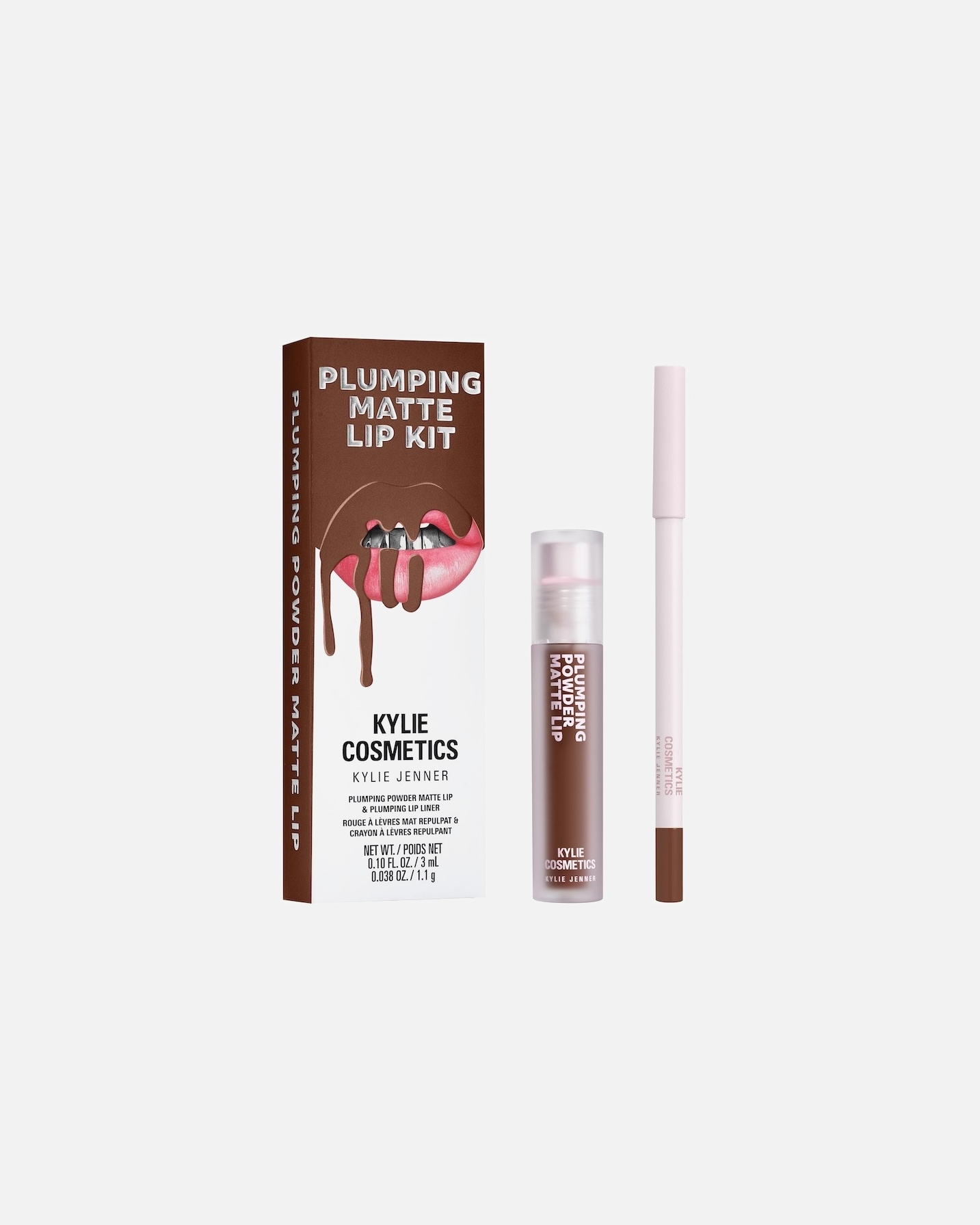 ajak smink készlet - KYLIE COSMETICS Kylie Cosmetics Plumping Matte Lip Kit – 808 – Kylie 603 – True Brown K