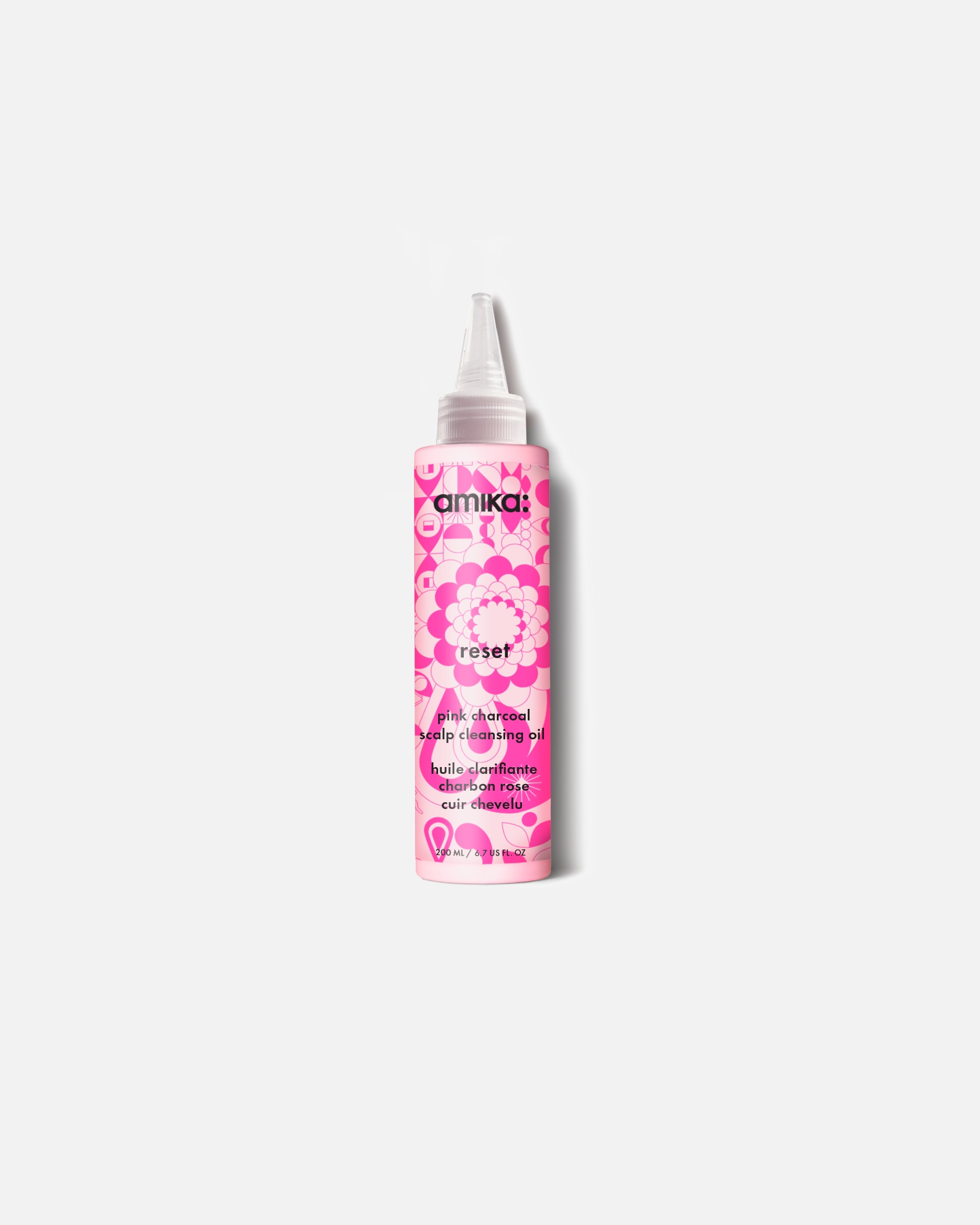 Hajolaj - Amika Detox Reset Pink Charcoal Scalp Cleansing Oil 200 ml