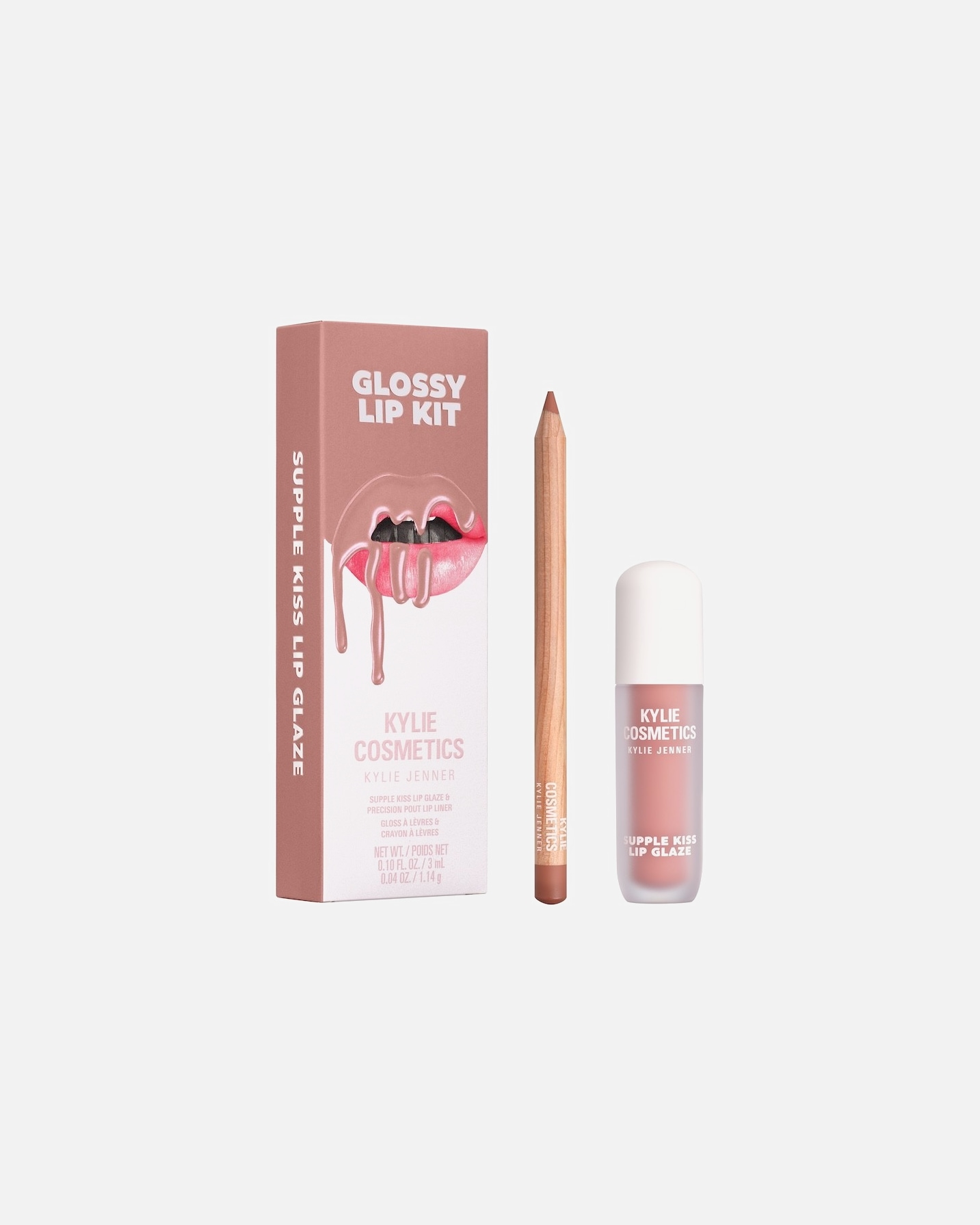 ajak smink készlet - KYLIE COSMETICS Glossy Lip Kit Coconut 2.0