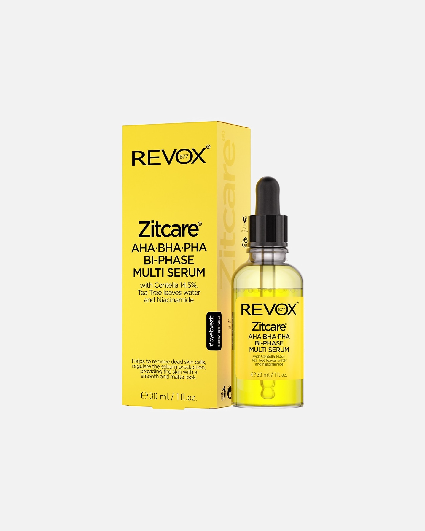 Pattanás elleni ápolás - Revox Revox Zitcare AHA.BHA.PHA. Multi Szérum 30 ml