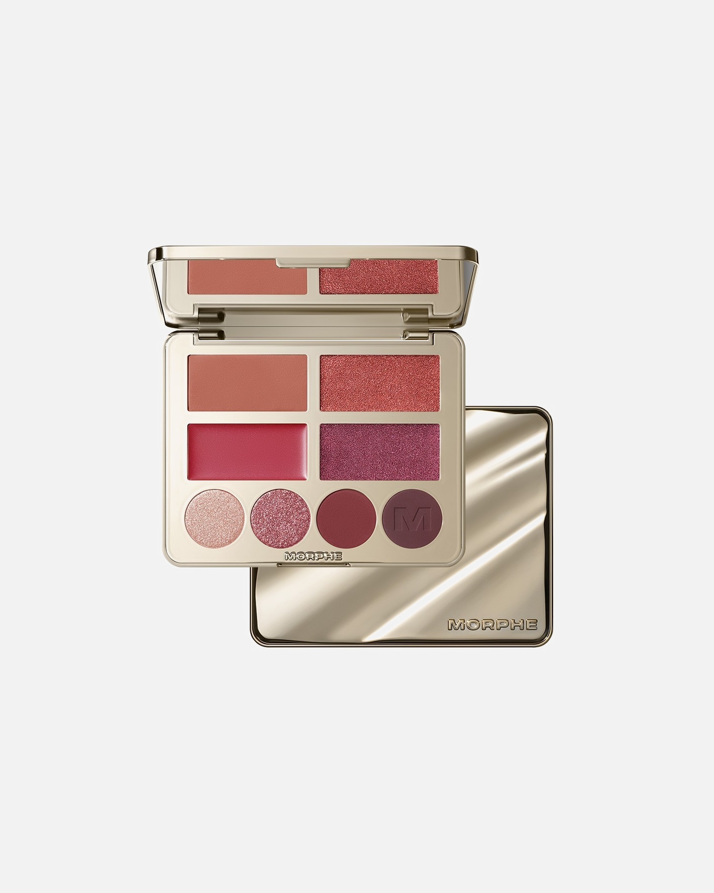 Szemhéjpúder - Morphe Holiday Collection HOLIDAY 2026 GLASS HALF FULL FACE & EYE PALETTE 17 g