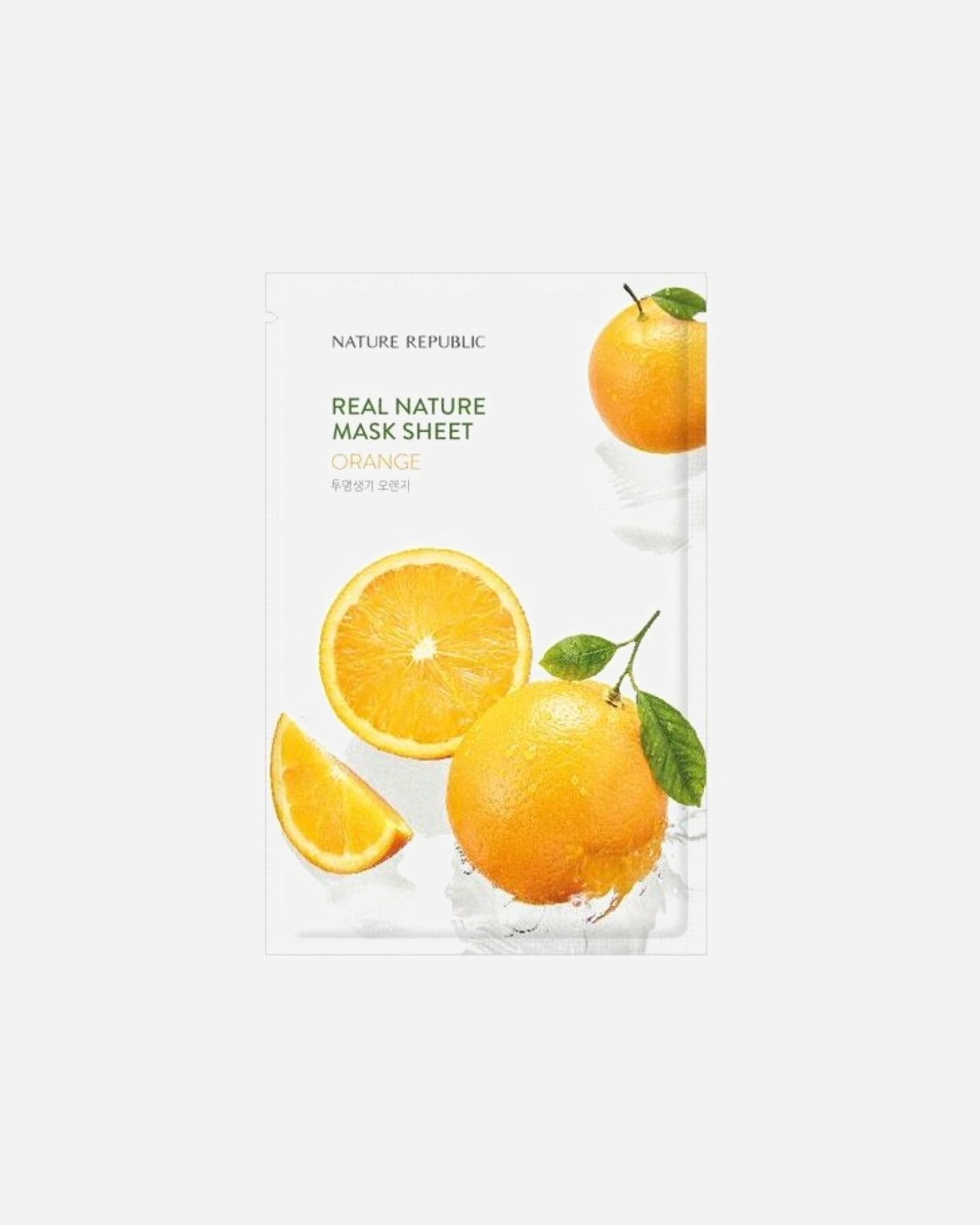 Fátyol maszk - Nature Republic Default Brand Line NATURE REPUBLIC Real Nature vitalizáló maszk narancs kivonattal 23 ml