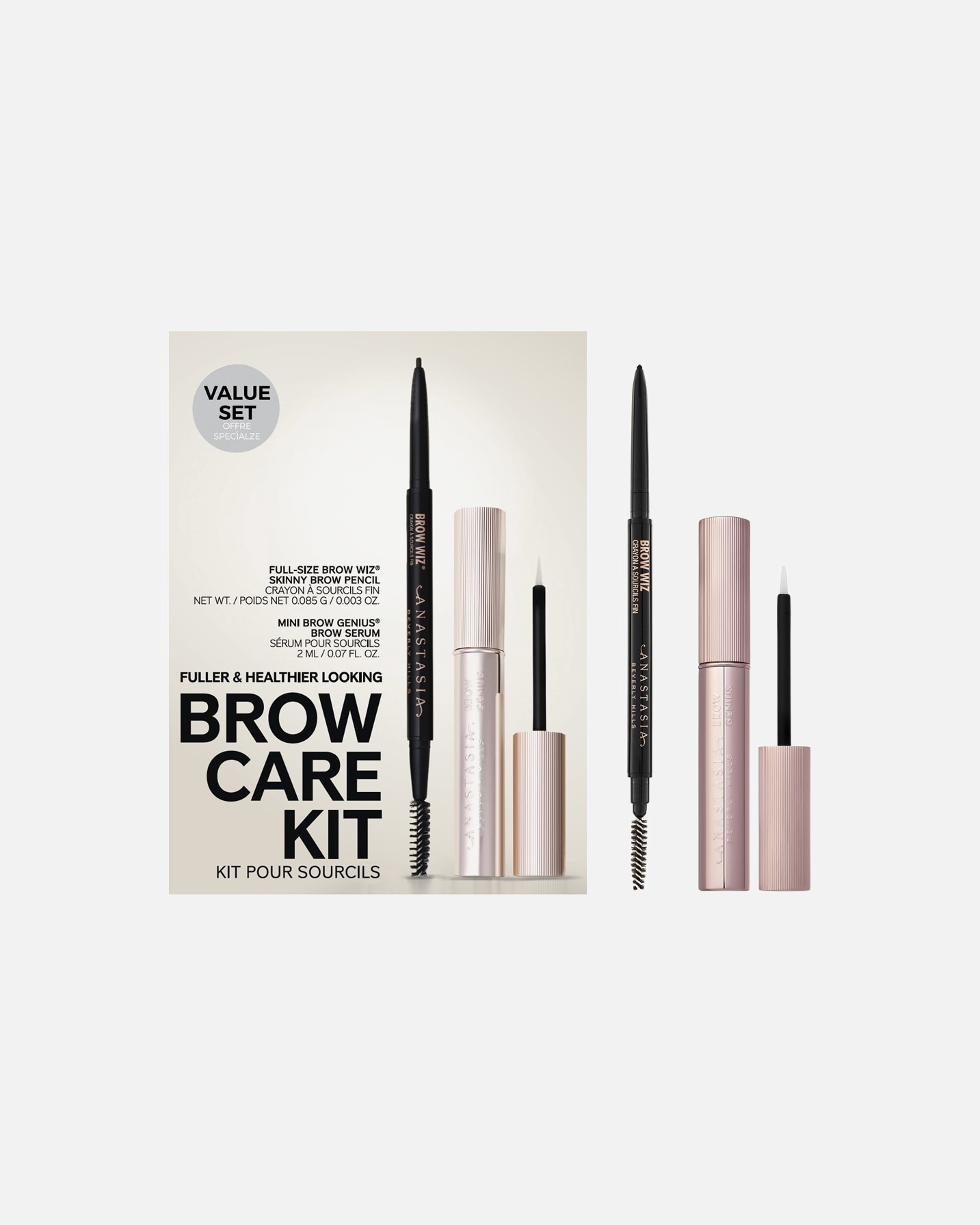 Szemsmink szett - Anastasia Beverly Hills 0 Brow Care Kit Dark Brown